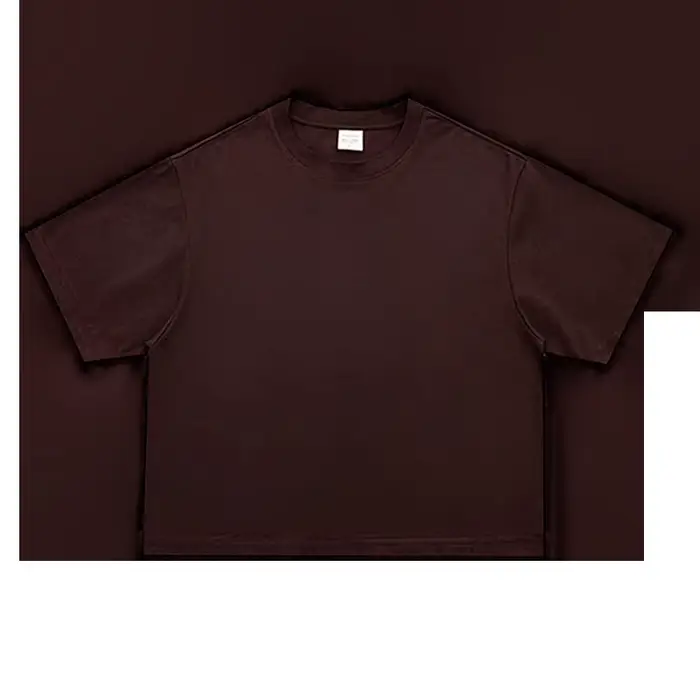 T-shirts de course à manches courtes à col rond et coupe ample pour hommes, 240 GSM, 100 % coton, T-