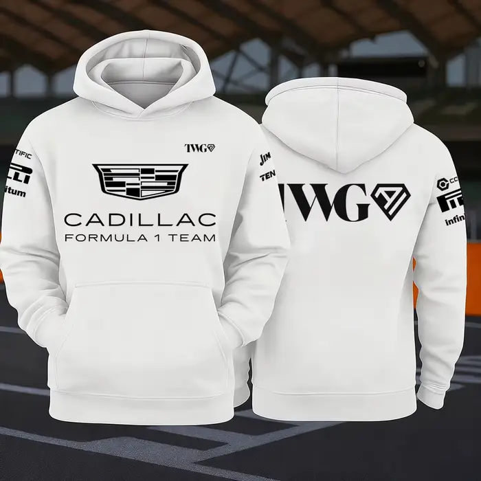Nouveau Hoodie Tendance 2026 Cadillac Racing Team, Style Urbain, Manches Longues, Confortable, Décon