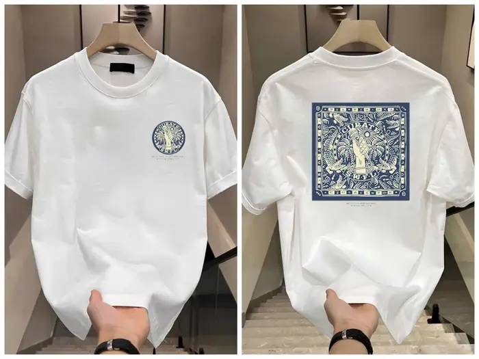 T-shirt personnalisé 2026 - Imprimé cool et stylé pour hommes - Col rond d'été - Haut polyvalent à m
