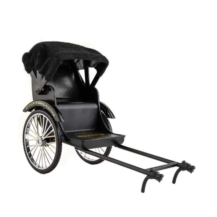 Modèle de tricycle classique vintage en métal moulé sous pression, jouet miniature de simulation de 