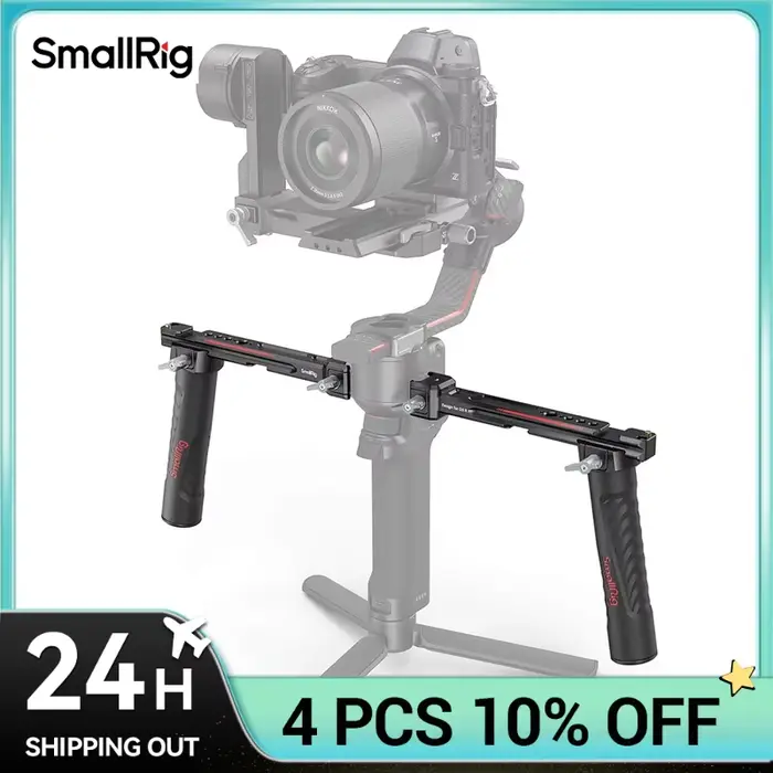SmallRig – double poignée réglable pour DJI RS 2 /RSC 2/RS 3 / RS 3 Pro /RS 4/ RS 4 Pro, support de 