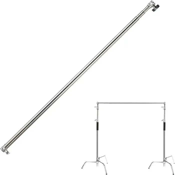 Barre transversale télescopique de 3M de longueur maximale, trépied réglable en C pour photographie,