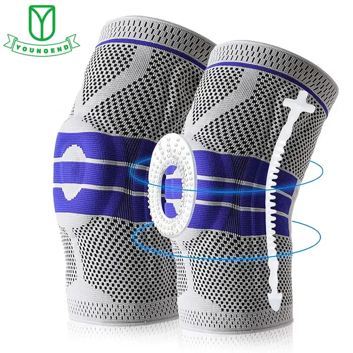 Genouillères rembourrées en Silicone, genouillères de soutien, Protection de la rotule du ménisque, 