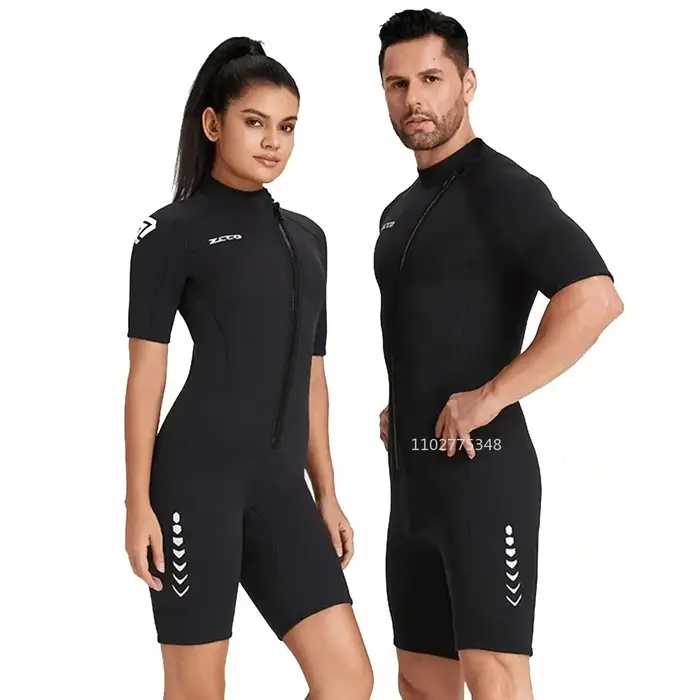 Combinaison de Surf en néoprène 3mm, maillot de bain à manches courtes, Kitesurf, combinaison de plo