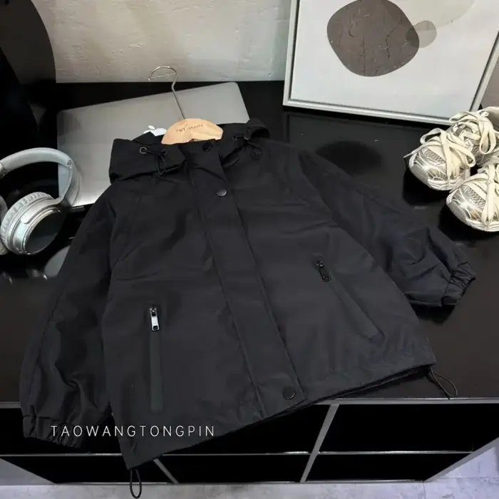 Vestes à capuche coupe-vent pour enfants, vêtements décontractés pour bébé, vêtements de printemps p