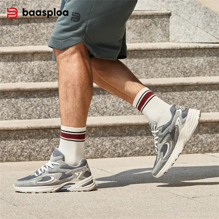 Chaussures de course légères Baasploa pour hommes - Maille respirante pour sport et marche décontractée