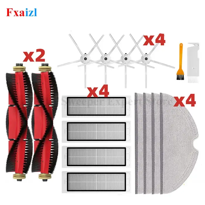 Pièces de Rechange pour Aspirateur Robot, Brosse Latérale Principale, Filtre Hepa, Vadrouille, Xiaom
