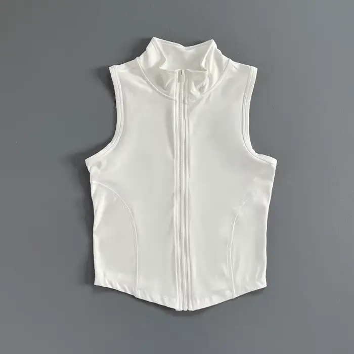 Gilet de sport sans manches, gilet à séchage rapide, haut court de sport pour femmes, gilet d'exerci