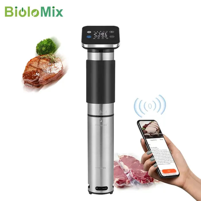 BioloMix – cuiseur Sous Vide WiFi en acier inoxydable, 5ème génération, étanche IPX7, circulateur à 