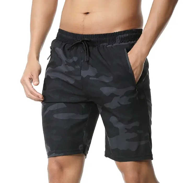 Short sport homme camouflage séchage rapide - Ample marathon fitness entraînement décontracté 2021