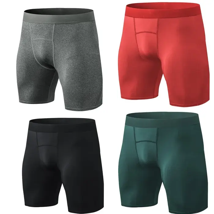 Hommes gymnases Shorts collants de Compression élastiques Fitness musculation respirant séchage rapi