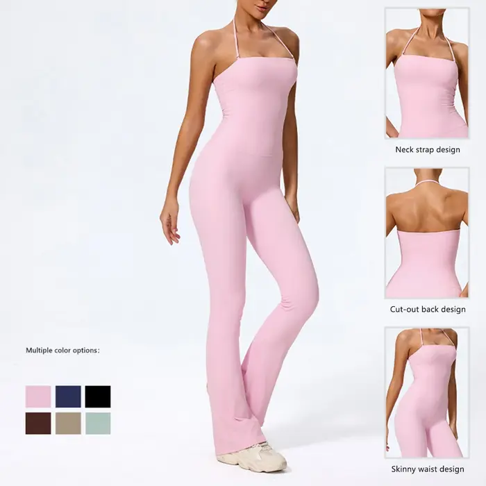 Costume Yoga une pièce sans manches femme - Ensemble gymnastique Fitness body Push up entraînement