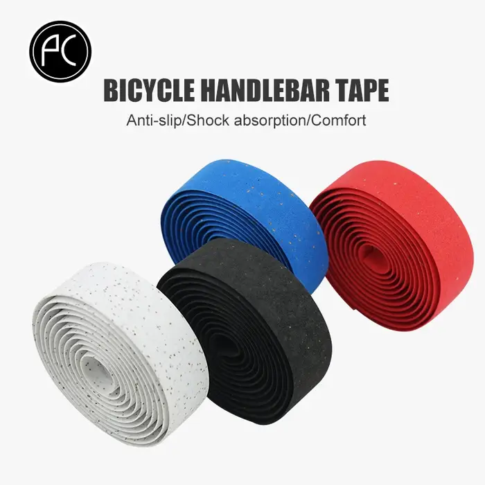 PCycling – bande de guidon de vélo en liège EVA, ceinture anti-poussière, vtt, vélo de route, bande 
