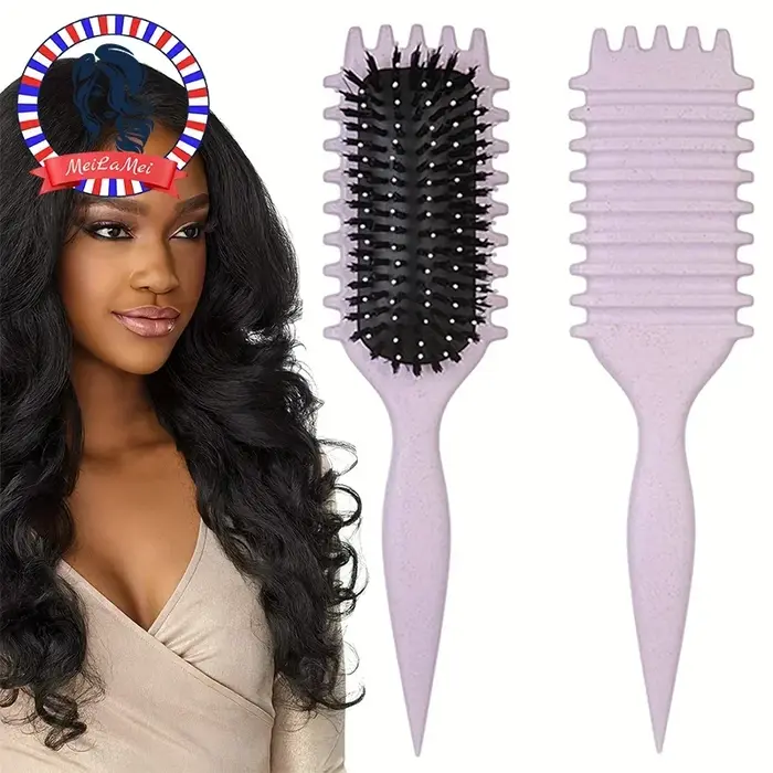 Brosse professionnelle pour définir les boucles, peigne à bonbons pour des boucles parfaites, doux s