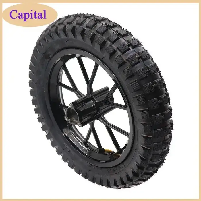 Roues de 12 pouces, roues avant 12 1/2X2.75 adaptées aux vélos électriques, accessoires de roues 12 