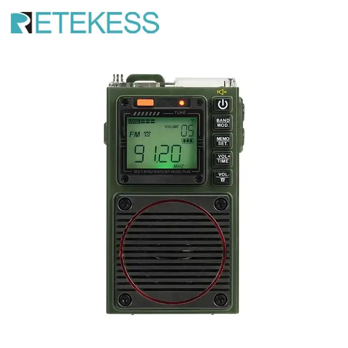Retekess-Radio FM portable à ondes courtes, radio AM FM, mini radio amateur, radio AmPueband d'urgen