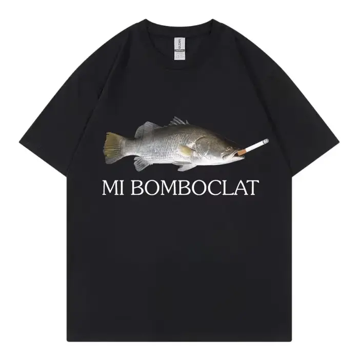 T-shirt manches courtes pour hommes et femmes, humoristique, bombardier, poisson Meme, tendance, Y2k