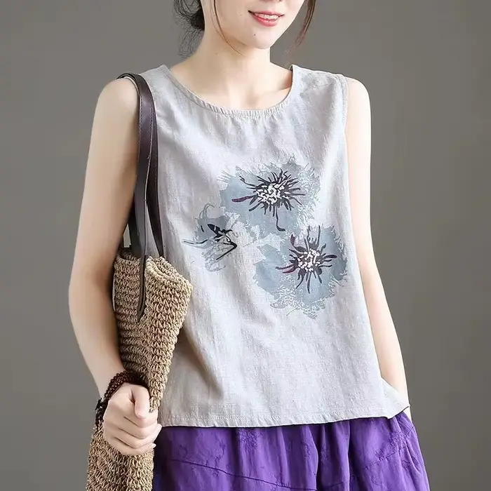 Vêtements en coton et lin pour femmes grandes tailles été couleur unie confortables mode pour femmes de bureau occasions professionnelles et détente