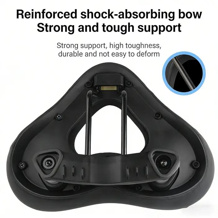 Selle de vélo élastique haute absorption pour vélos de montagne et de route confortables et respirants pour homme et femme