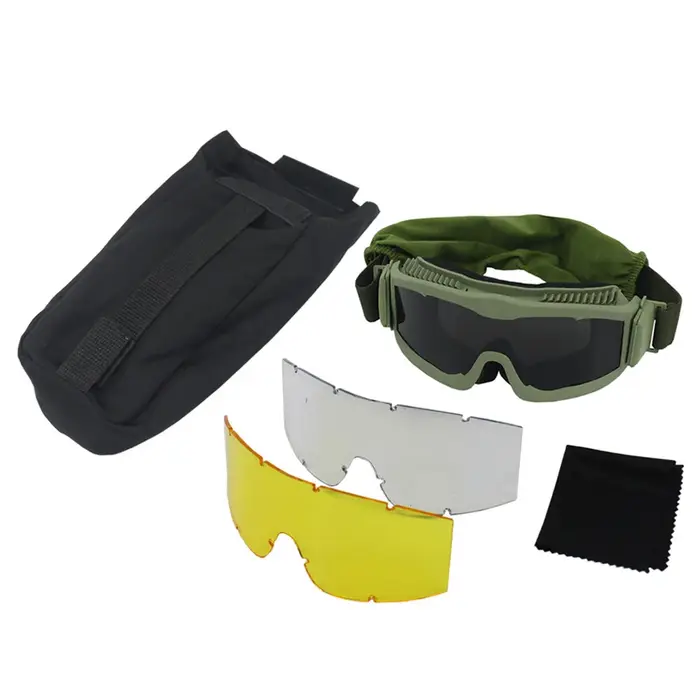 VULPO lunettes tactiques Airsoft Paintball lunettes de tir coupe-vent Anti-buée lunettes randonnée a