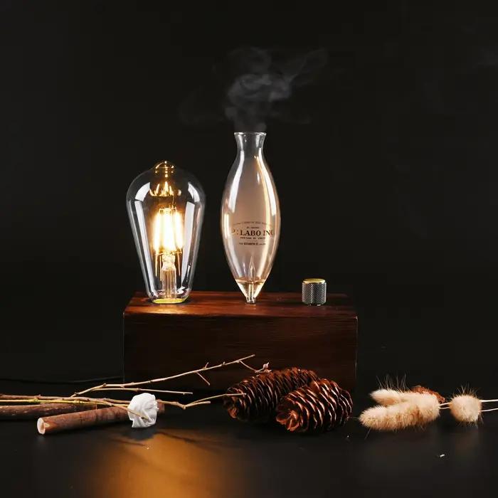 Nouveau Smart Home Room Vintage bois parfum aromathérapie ultrasons Air parfum brume arôme défuseur 