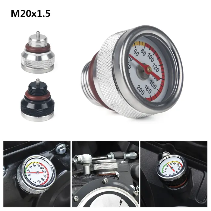 Jauge d'huile de moto M20x1.5, jauge de température d'huile, accessoires de jauge de température du 