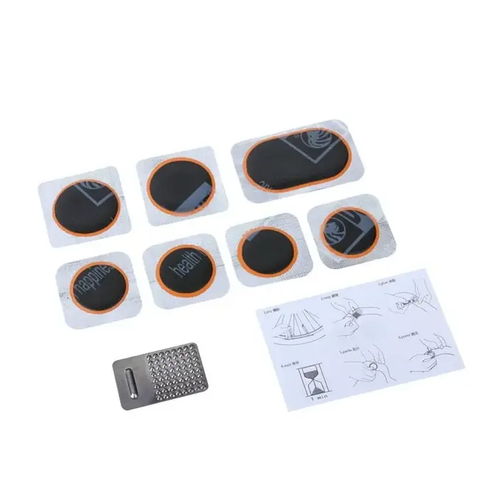 Kit de réparation de pneus de vélo de montagne et de route complet patch en caoutchouc outil réparation portable pour cyclistes amateurs et professionnels occasions spéciales