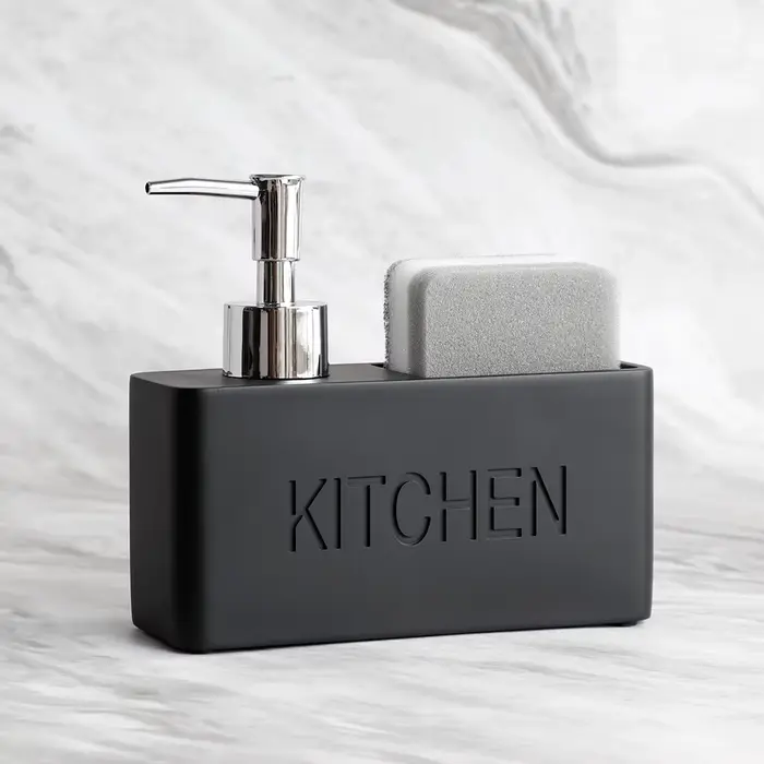 Accessoires de cuisine modernes ensemble distributeur de savon liquide distributeur de savon pour le