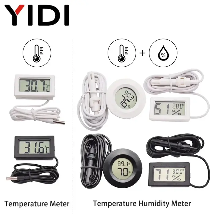 Thermomètre numérique LCD Mini, hygromètre, testeur, incubateur, mesure de la température et de l'hu
