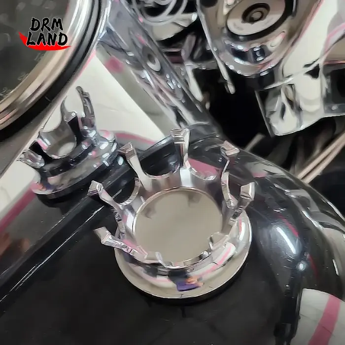 Couvercle de réservoir de carburant ventilé couronne de moto, bouchon de gaz pour Harley Sportster X