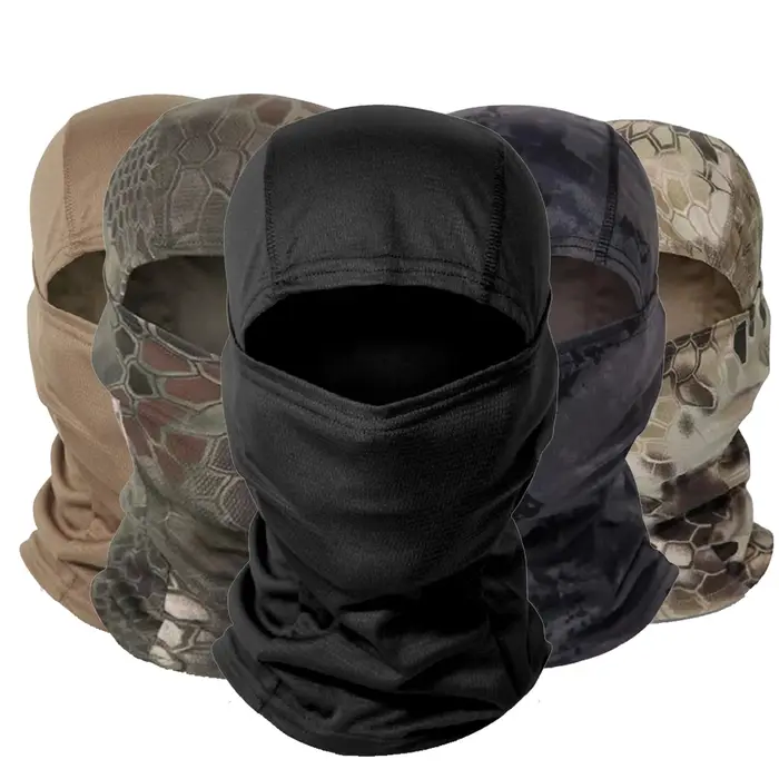 Cagoule de Camouflage tactique, masque facial de Moto en Lycra, casquette de motard, bouchon de masq
