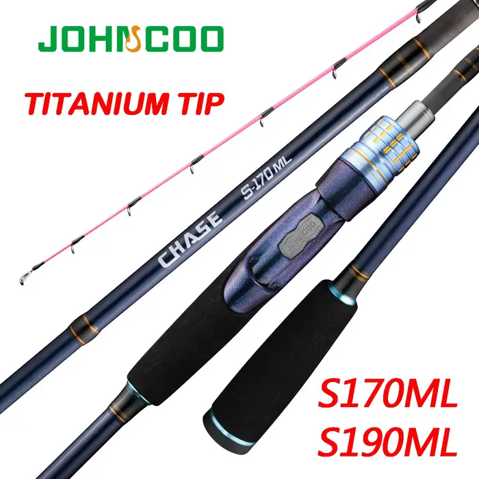 1.7m 1.9m ML canne à pêche bateau avec pointe en titane canne à pêche rotative pour seiche canne à p