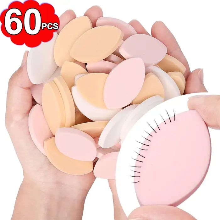 Coussinets de faux-cils en éponge douce, 60 pièces, tableau de cartes pour débutants, cils vaporeux,