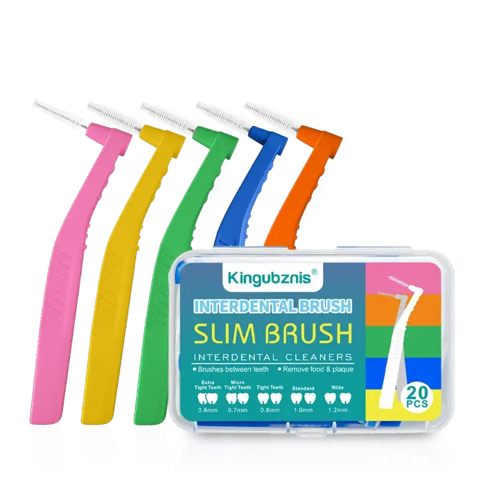 Kingubznis 20 pièces brosse interdentaire pour l'orthodontie dentaire propre entre les outils de net