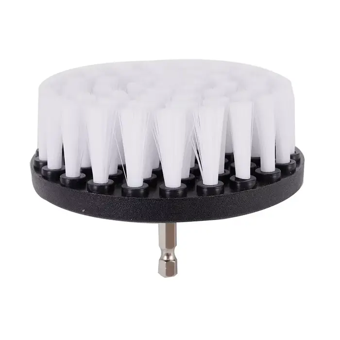 Tête de brosse de forage, 4 pouces, brosses souples, fixation pour tapis, cuir, rembourrage, nettoya