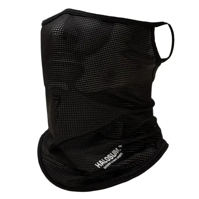 Masque complet en soie glacée, cagoule d'été, Protection solaire, respirant, résistant aux UV, coupe