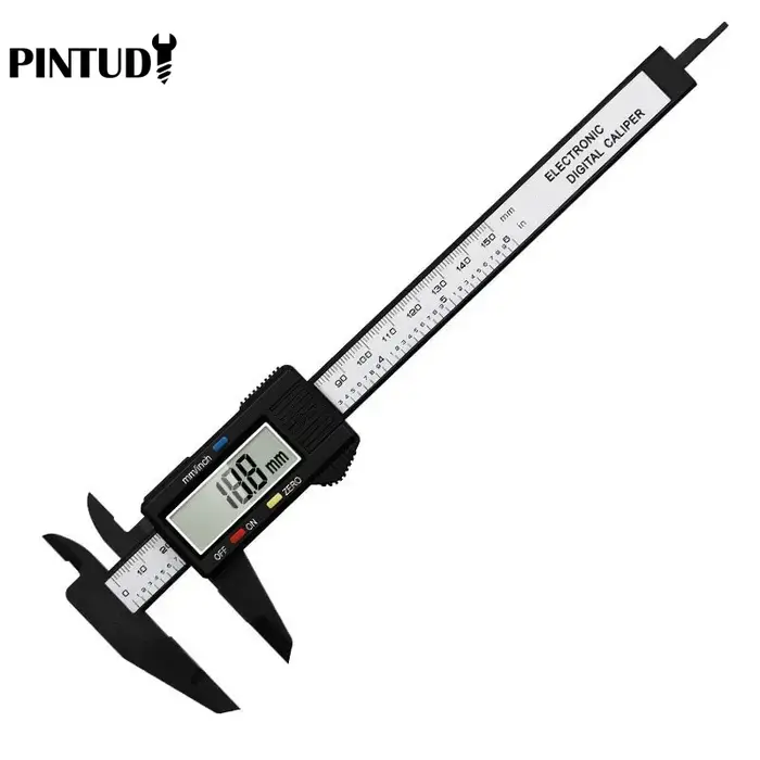 1PC plastique vernier étrier affichage numérique étrier Mini texte jouer étrier étudiant vernier règ