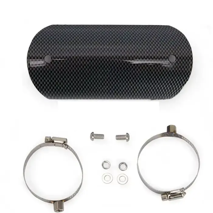 Tuyau d'échappement universel pour Moto, Style Fiber de carbone, couvercle de bouclier thermique, pr