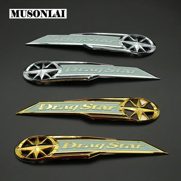 Insigne Précieux de Carburant Dragstar de Moto, Emblème, Autocollants de Décoration, Garniture pour 