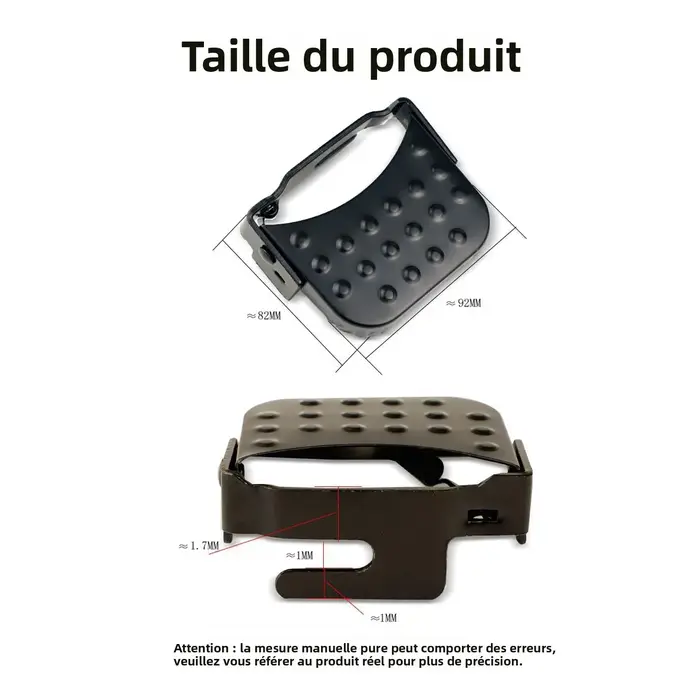 Repose-pieds pliant universel pour vélo électrique, avec ressort élastique, conception surdimensionnée, finition peinture résistante à la rouille