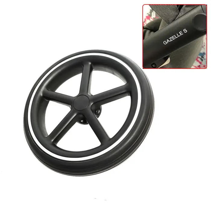 Roue arrière de poussette pour Cybex Gazelle S, roue arrière avec moyeu, roulement et axe, roue de p
