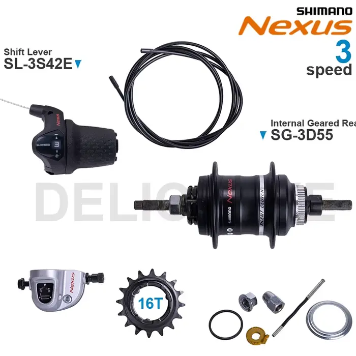WinterMANO NEXUS Moyeu à engrenages internes SG-3D55 levier de vitesse SL-3S42E SM-BC06 3 vitesses e