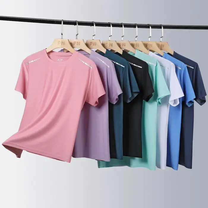 Femmes course T-Shirt réfléchissant haute élastique respirant course sport T-Shirt été séchage rapid