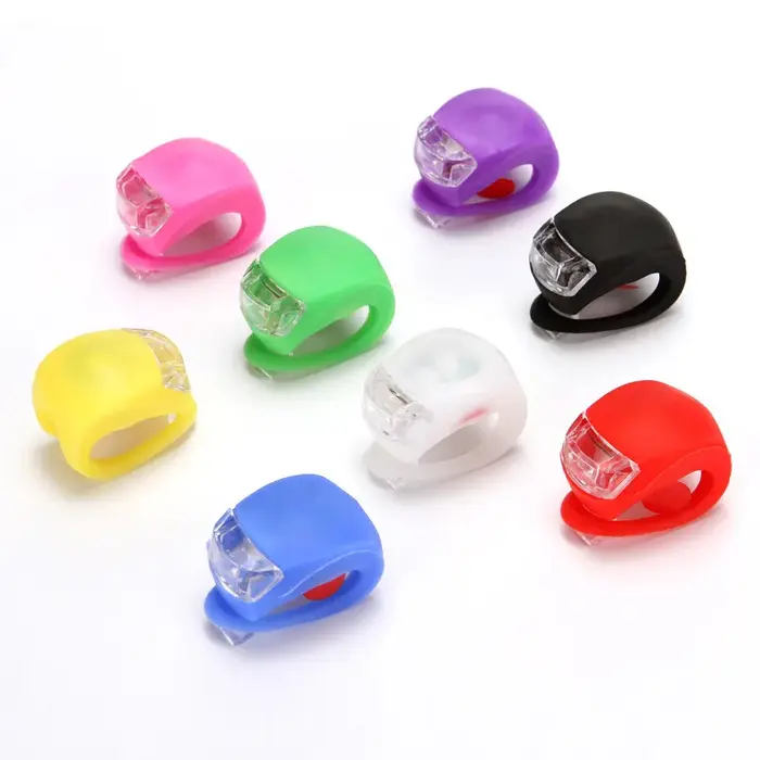 Feu avant de vélo LED en Silicone, étanche, accessoires de vélo, lampe de vélo