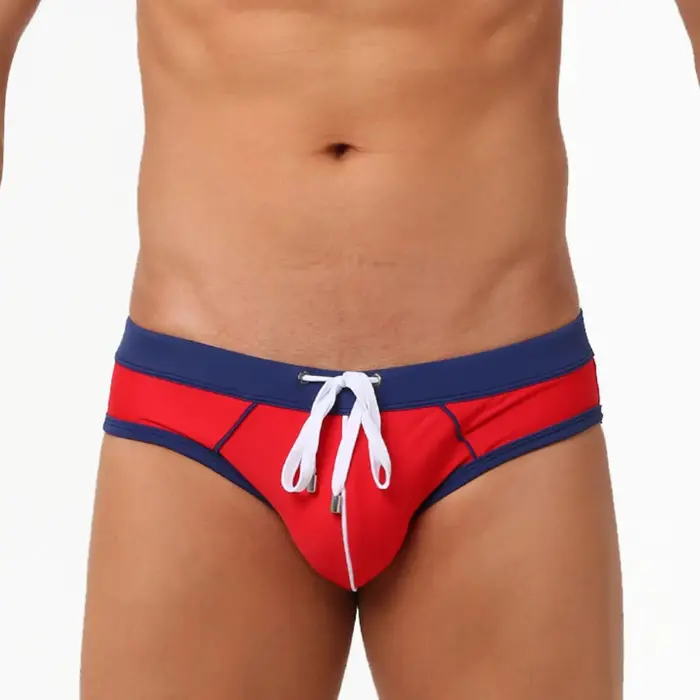 Maillot de bain pour hommes, culotte de plage, Sexy, respirant, culotte hi-q, Boxer, costume de bain