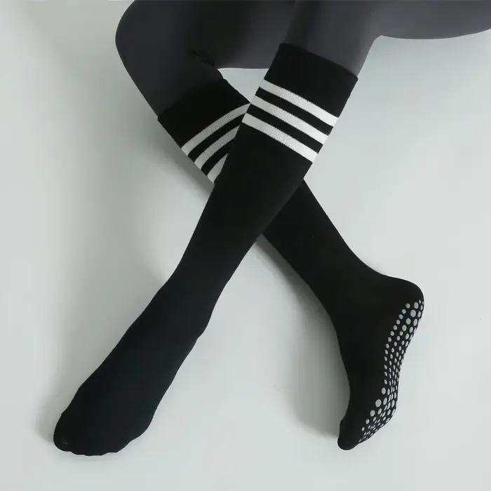 Chaussettes de yoga anti-aldes pour femmes, chaussettes en coton, chaussettes de sport respirantes d