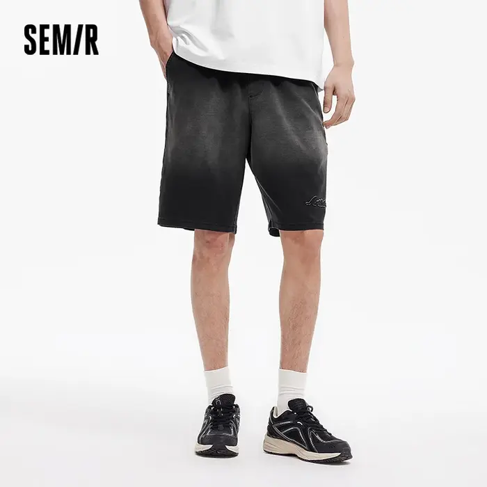 Shorts en jean pour homme Semir 2026, broderie vintage, coupe ample, décontracté, mode, doux, pour t