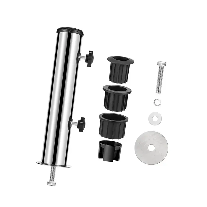 Support de base de parasol en acier robuste avec pince de fixation de rechange pour quais, pelouses,