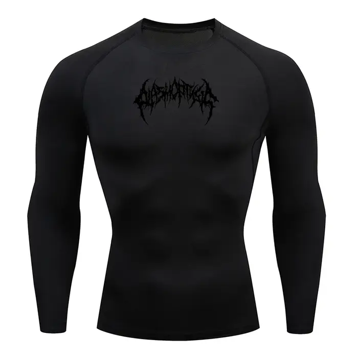 Hommes course Compression T-shirt manches longues Sport t-shirts Gym Fitness sweat mâle Jogging surv