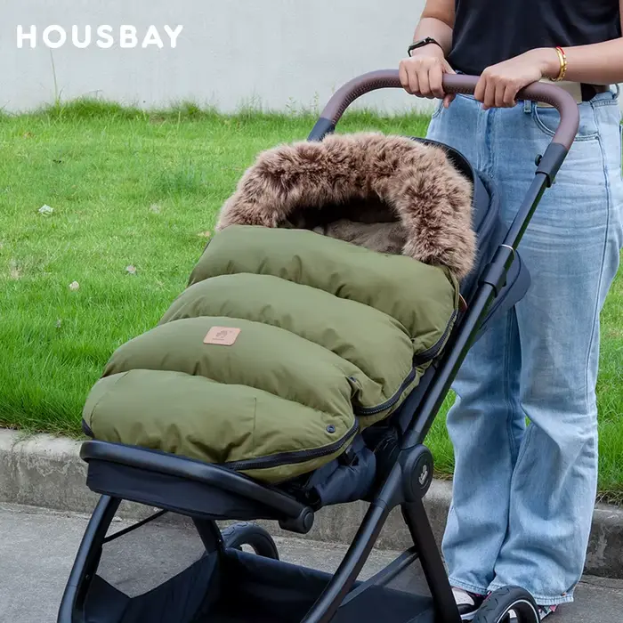 Poussette chancelière coupe-vent pour bébé de 0 à 24 mois, sac enveloppe chaud, décharge, accessoire